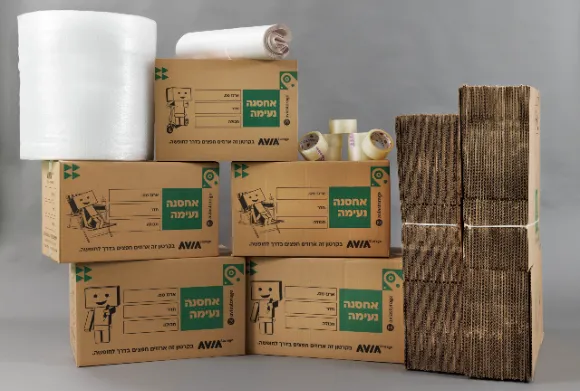 ערכת 120 קרטונים למעבר דירה חבילת 6 חדרים MAXI