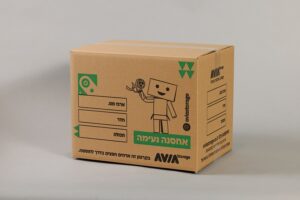 קרטון דו-גלי לאריזת ספרים "אפי" למעבר דירה