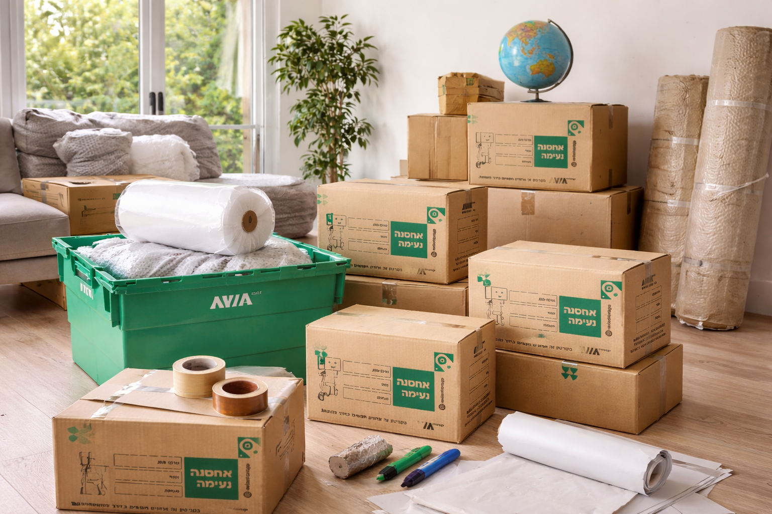 איך אורזים תכולת בית למעבר לחו"ל